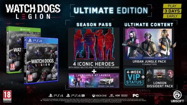 Watch Dogs: Legion - Ultimate Edition + Figúrka Resistant of London (PS4)