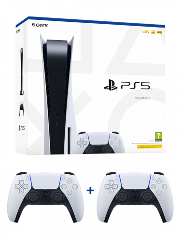 Konzola PlayStation 5 825 GB - Biela + DualSense - Biely (PS5)