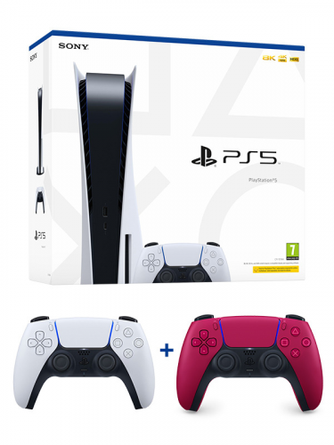 Konzola PlayStation 5 825 GB - Biela + DualSense - Cosmic Red (PS5)