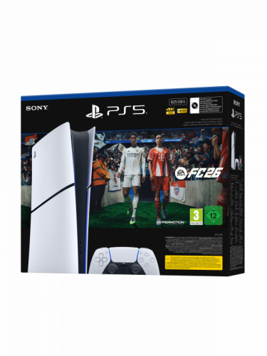 Konzola PlayStation 5 825 GB - Biela (Digital Edition) + EA SPORTS FC 26 (PS5)