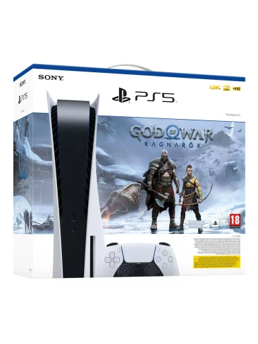 Konzola PlayStation 5 825 GB - Biela + God of War Ragnarok