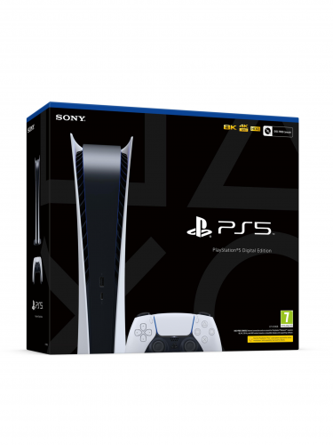 Konzola PlayStation 5 825 GB - Biela (Digital Edition) + ovládač podľa výberu (PS5)