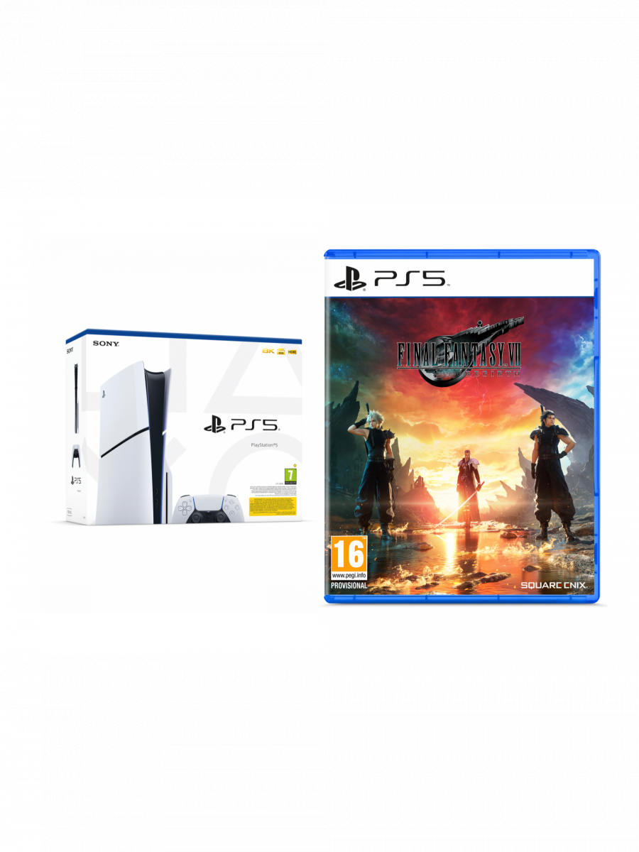 Sony Výhodný set konzoly PlayStation 5 (Slim) 1 TB - Biela + Final Fantasy VII Rebirth