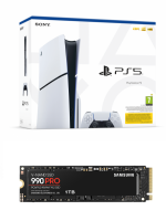 Výhodný set PlayStation - Konzola PlayStation 5 (Slim) 1 TB - Biela + SSD disk Samsung SSD 990 PRO 1TB s chladičom (PS5)