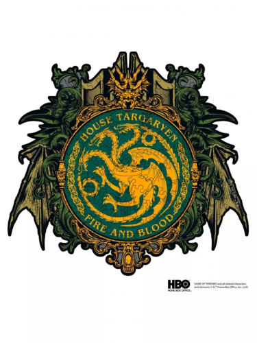 Puzzle Game of Thrones - House Targaryen (drevené)