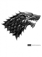 Puzzle Game of Thrones - Metallic Sigil Stark (drevené)