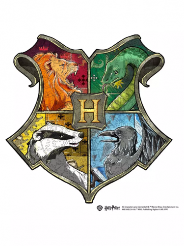 Puzzle Harry Potter - Hogwarts Crest (drevené)