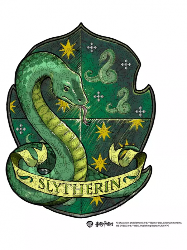 Puzzle Harry Potter - Slytherin Crest (drevené)