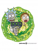 Puzzle Rick & Morty - Portal (drevené)