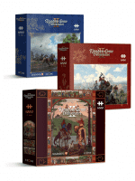Výhodný set puzzle Kingdom Come: Deliverance II - Trosky Fanart + Cesta na Trosky + Keyart