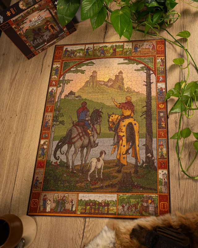 Výhodný set puzzle Kingdom Come: Deliverance II - Trosky Fanart + Cesta na Trosky + Keyart - Xzone Originals