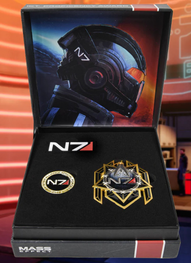 Replika Mass Effect - N7 Premium Box (medaila, minca, nášivka)