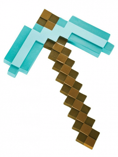Replika zbraně Minecraft - Diamond Pickaxe (50 cm)