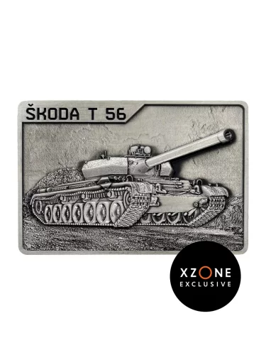Zberateľská plaketka World of Tanks - Škoda T-56 (Xzone Exclusive)