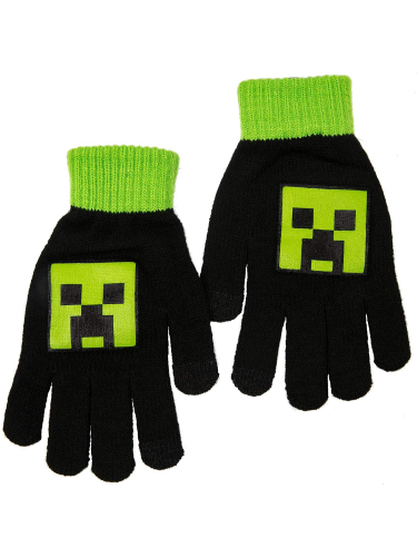 Rukavice detské Minecraft - Creeper