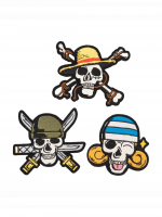 Nášivka One Piece - Skulls (3 ks)
