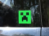 Nálepka Minecraft Creeper (face sticker)