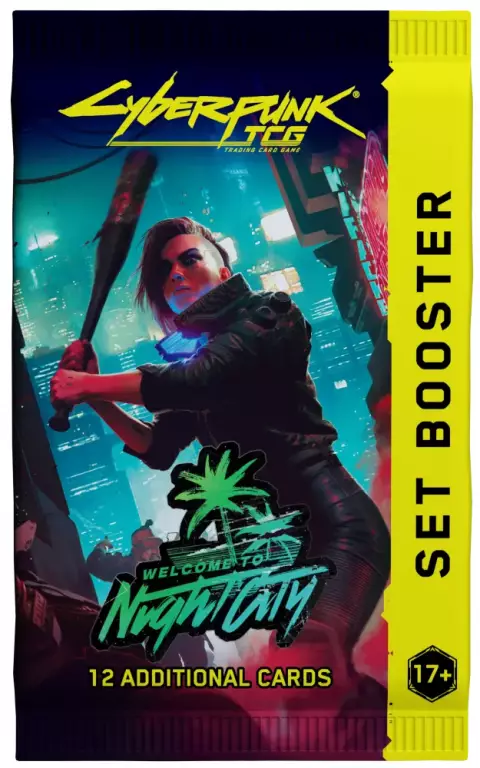 Kartová hra Cyberpunk TCG: Welcome to Night City – Booster (12 kariet) - Zberateľská kartová hra TCG