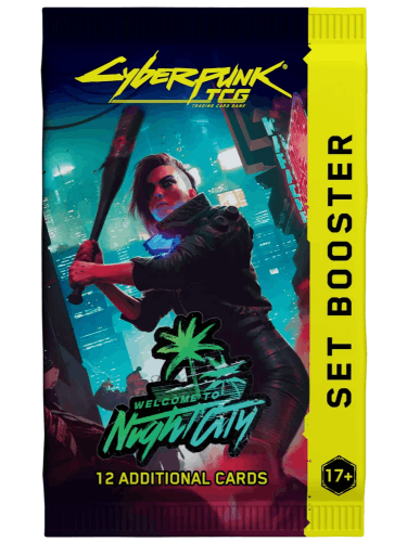 Kartová hra Cyberpunk TCG: Welcome to Night City – Booster (12 kariet)