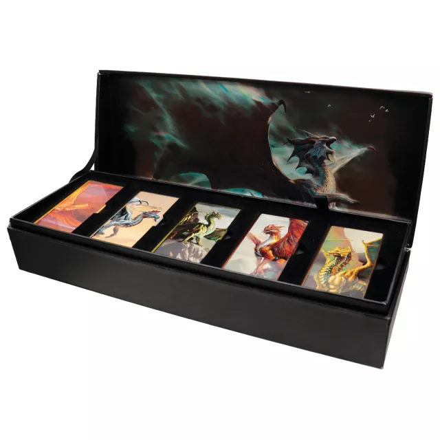 Sada plakiet Dungeons & Dragons - Metallic Dragons Set (5 ks) - Kusovo limitované