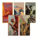 Sada plakiet Dungeons & Dragons - Metallic Dragons Set (5 ks) - plaketka