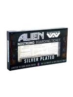 Zberateľská plaketka Alien - Nostromo Ticket (postriebrená)