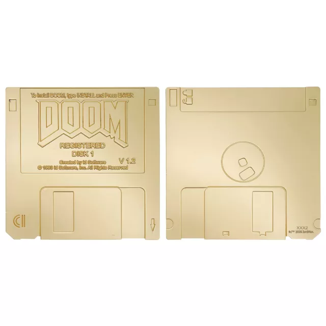 Zberateľská replika Doom - Commemorative Floppy Disk Limited Edition - Kusovo limitované