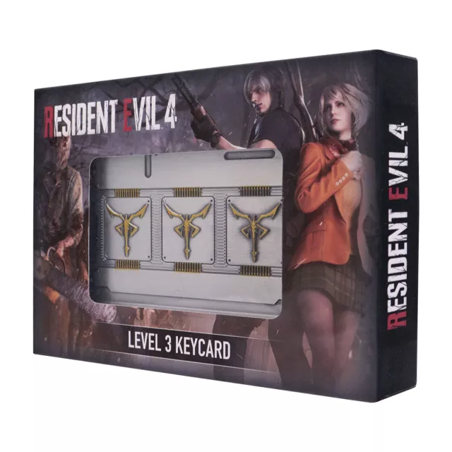 Zberateľská replika Resident Evil 4 - Level 3 Keycard Limited Edition - plaketka
