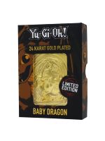 Zberateľská plaketka Yu-Gi-Oh! - Baby Dragon (pozlátená)
