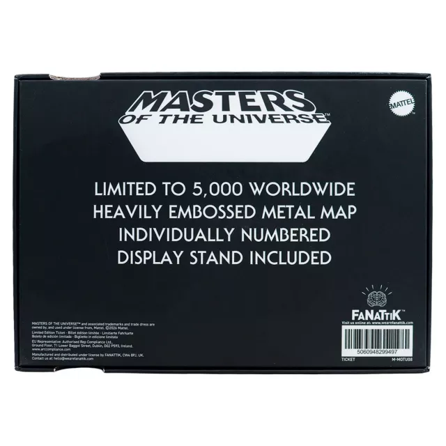 Kovová replika mapy Masters of the Universe - Eternia - Kusovo limitované