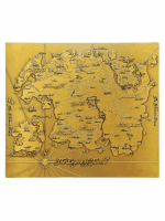Kovová replika mapy The Elder Scrolls - The Empire of Tamriel