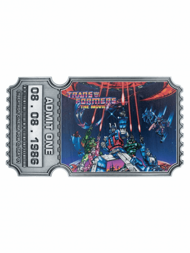 Zberateľská filmová vstupenka Transformers - Admit One (40th Anniversary)