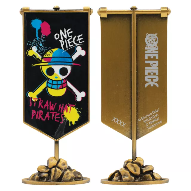 Zberateľská stolní vlajka One Piece - Straw Hat Pirates Limited Edition - Kusovo limitované
