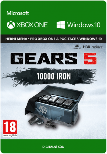 Gears 5 - Virtuální měna - 10 000 želez (XBOX DIDGITAL) (XONE)