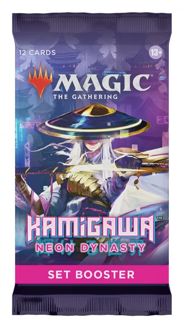 Kartová hra Magic: The Gathering Kamigawa: Neon Dynasty - Set Booster (12 kariet)