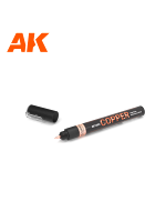 Farbiaca fixka AK - Copper metallic liquid marker (meď)