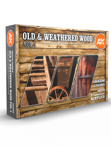 Farbiaca sada AK - Old & weathered wood vol 1