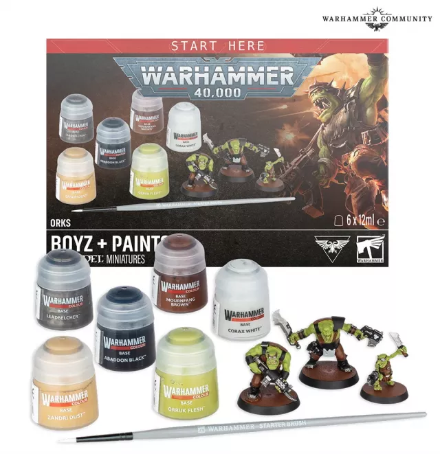 Warhammer 40,000 - Orks: Boyz + Paints - Stolová hra
