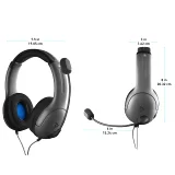 Drôtové slúchadlá LVL40 Stereo Headset (Black)