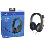 Drôtové slúchadlá LVL40 Stereo Headset (Black)