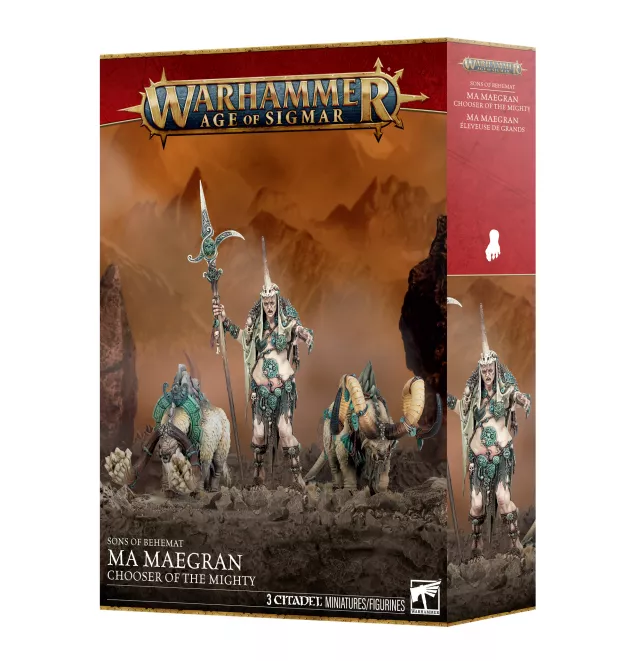 Warhammer Age of Sigmar: Sons of Behemat - Ma Maegran, Chooser of the Mighty (3 figúrky) - Stolová hra