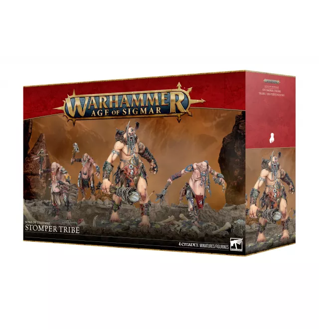 Warhammer Age of Sigmar: Sons of Behemat - Stomper Tribe (4 figúrky) - Stolová hra