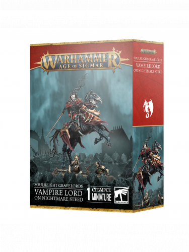W-AOS: Soulblight Gravelords - Vampire Lord on Nightmare Steed (1 figúrka)