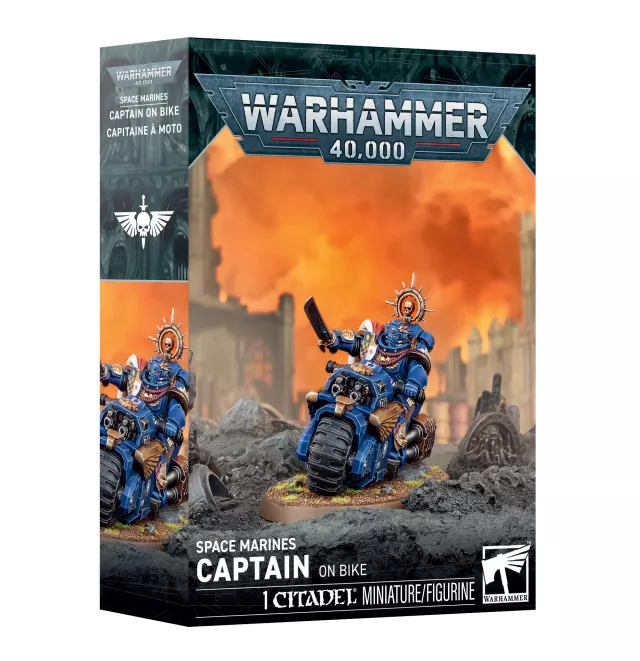 W40k: Space Marines - Captain on Bike (1 figúrka) - Warhammer