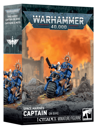 W40k: Space Marines - Captain on Bike (1 figúrka)