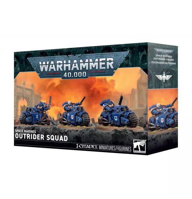 W40k: Space Marines - Outrider Squad (3 figúrky) - Warhammer
