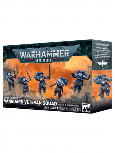 W40k: Space Marines - Vanguard Veteran Squad with Jump Packs (5 figúrok)