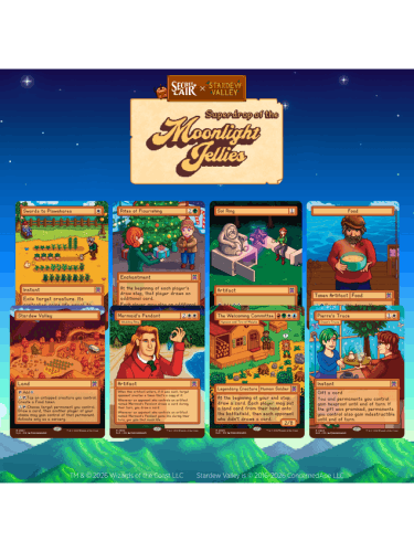 Kartová hra Magic: The Gathering Secret Lair x Stardew Valley