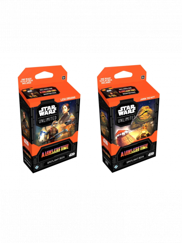Výhodný set Star Wars: Unlimited – A Lawless Time Spotlight Deck (Jabba the Hutt) + Spotlight Deck (Leia Organa)