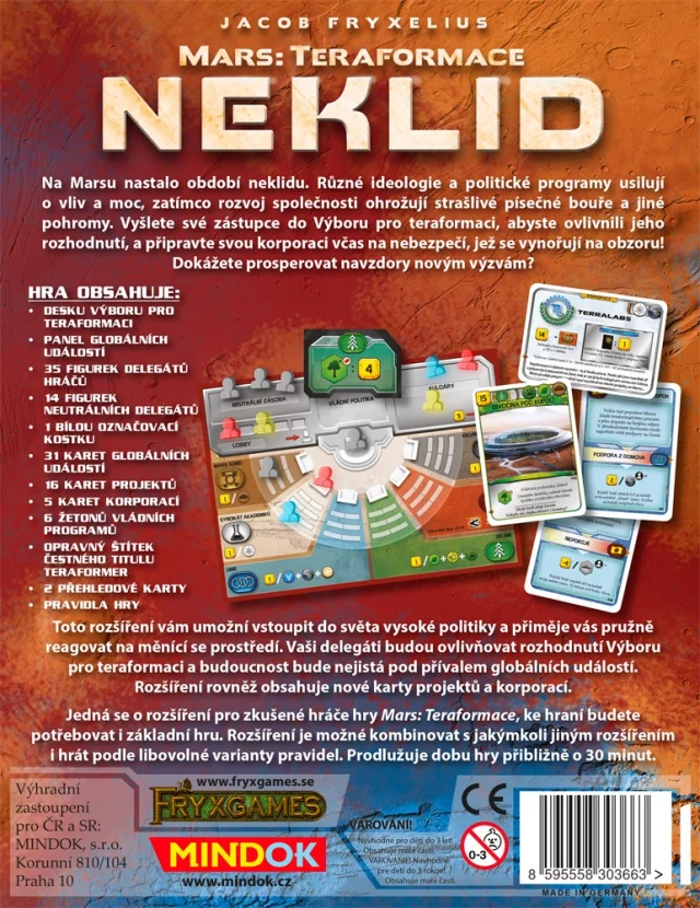 Stolová hra Mars: Teraformace - Neklid (rozšírenie)